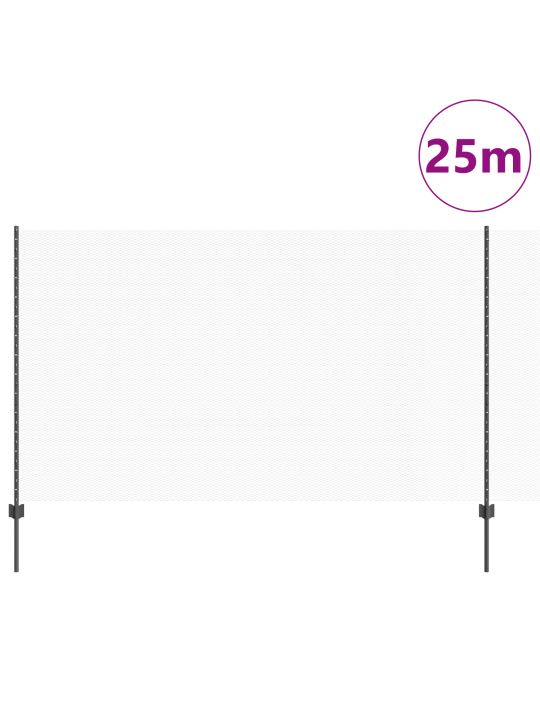 Plotové sloupky 22 ks u-kanál šedé 140 cm ocel
