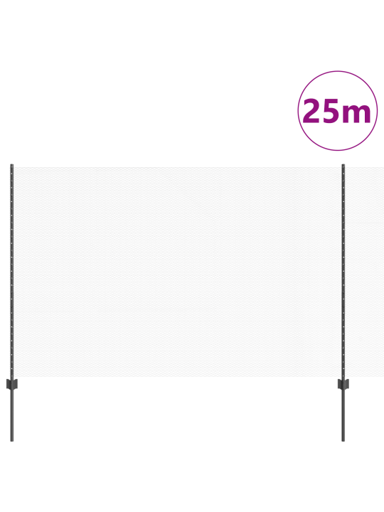 Sloupky plotu 22 ks u-kanál šedé 160 cm ocel