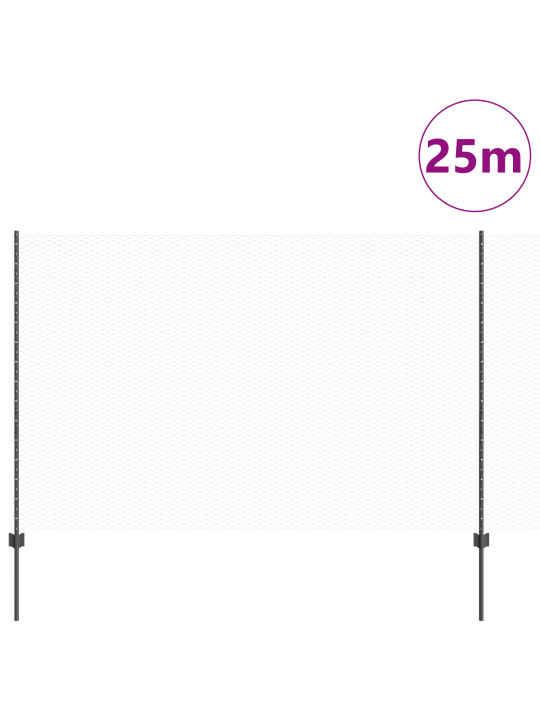 Plotové sloupky 22 ks u-kanál šedá 160 cm ocel
