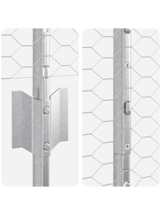 Plotové sloupky 22 ks u-kanál 160 cm pozinkovaná ocel