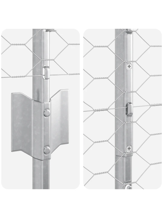 Plotové sloupky 22 ks u-channel 150 cm galvanizovaná ocel