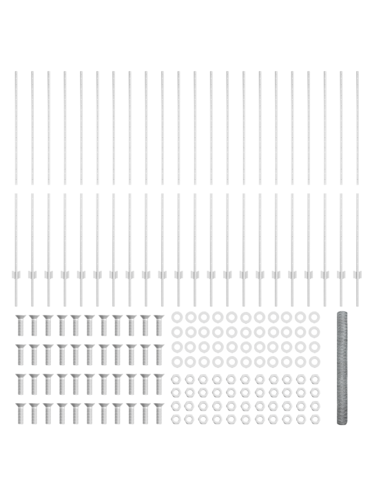 Plotové sloupky 22 ks u-channel 150 cm galvanizovaná ocel