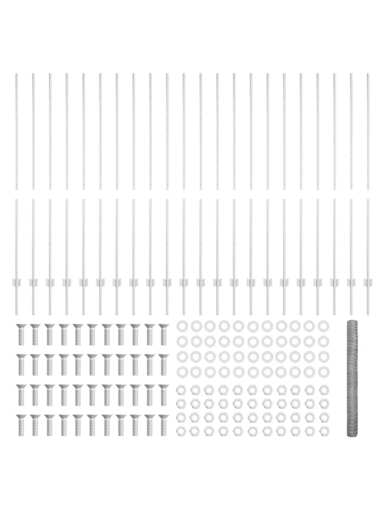 Plotové sloupky 22 ks u-channel 150 cm galvanizovaná ocel