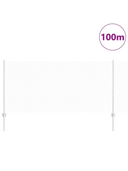 Plotové sloupky 22 ks u-kanál 100 cm pozinkovaná ocel