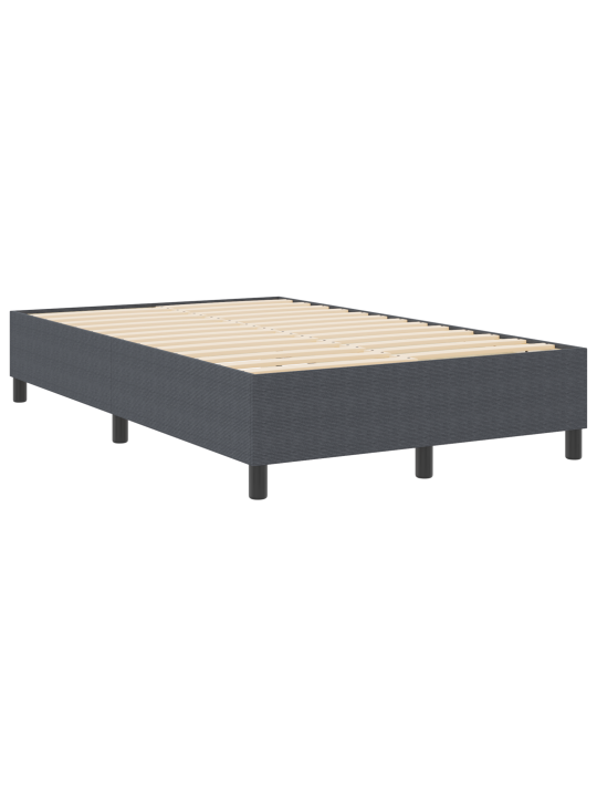 Vysoké postelové pružiny tmavě šedá 120x200 cm manšestr