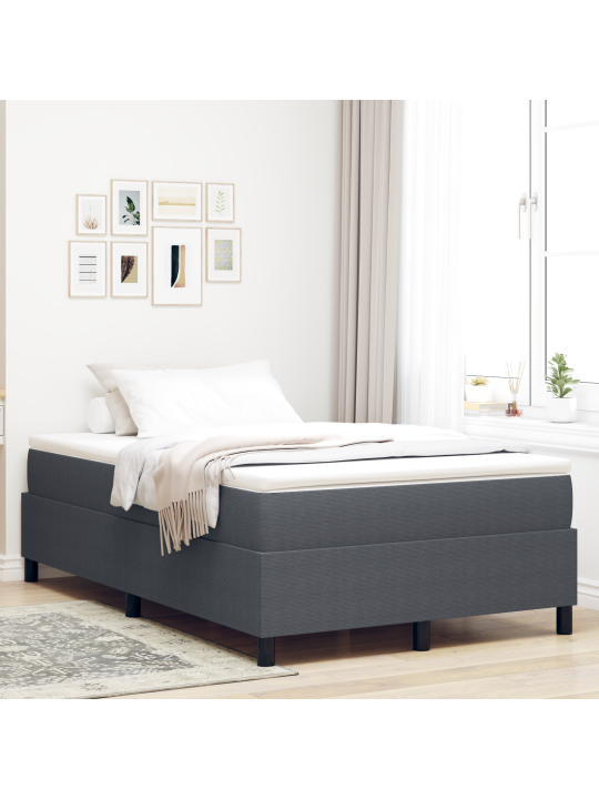 Vysoké postelové pružiny tmavě šedá 120x200 cm manšestr