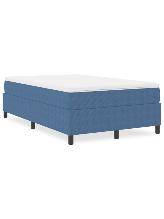 Box spring postel modrá 120x200 cm manšestr