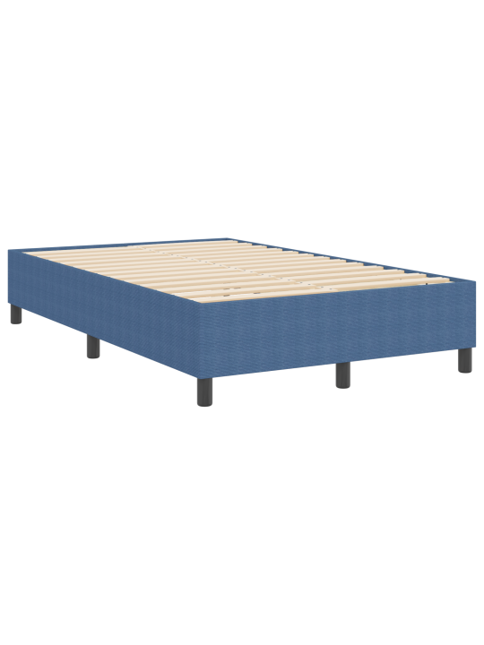 Box spring postel modrá 120x200 cm manšestr