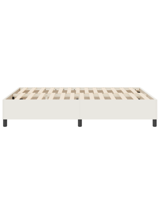 Box spring postel krémová 140x200 cm zamatová tkanina