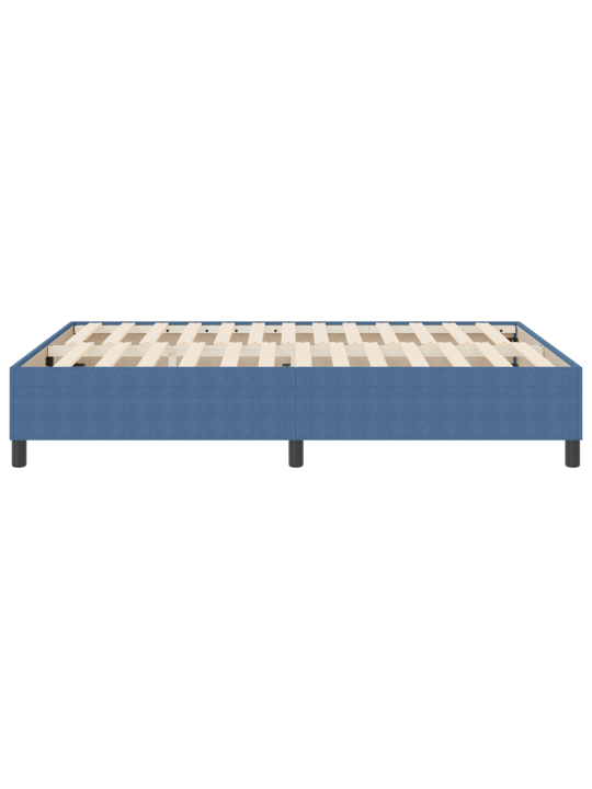 Box spring postel modrá 140x200 cm zamatová látka