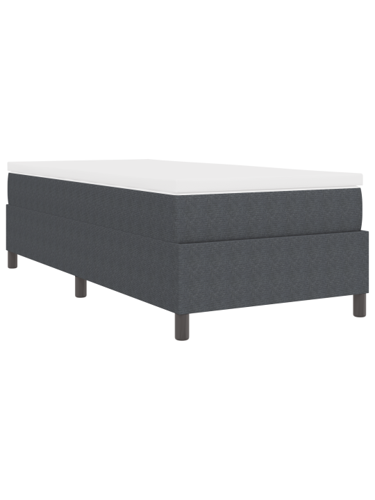 Box spring bed s matrací tmavě šedá 90x200 cm kordurovník