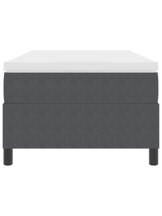 Box spring bed s matrací tmavě šedá 90x200 cm kordurovník