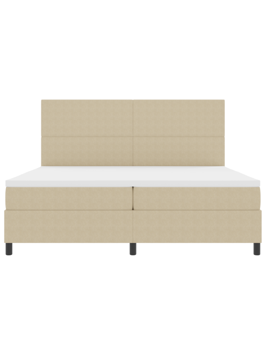 Box spring postel s matrací světle zeleno šedá 200x200 cm kordurová tkanina