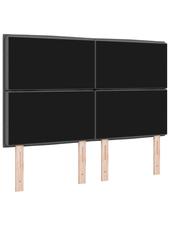 Čelo postele lines design tmavě šedé 140 cm tkaniny