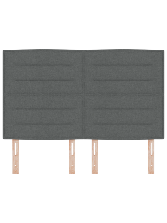 Čelo postele lines design tmavě šedé 140 cm tkaniny