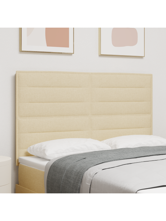 Čelo postele lines design krémové 140 cm tkanina