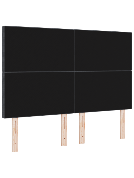 Čelo postele jednoduchý design tmavě šedé 160 cm manšestr