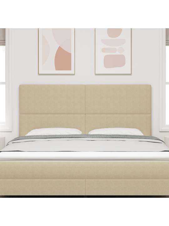 Čelo postele jednoduchý design světle zelená šedá 180 cm manšestr