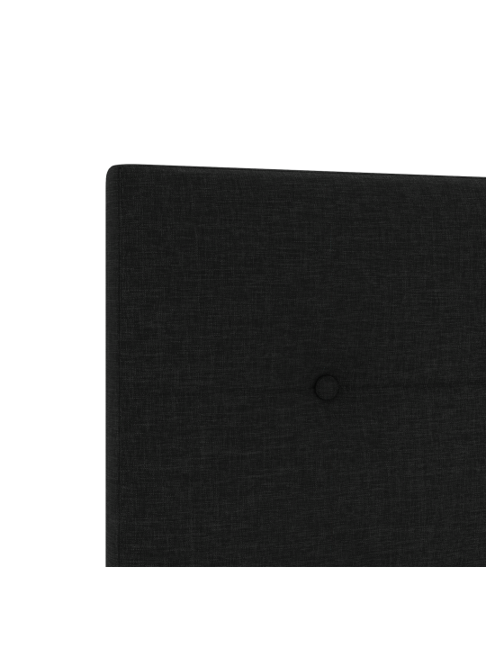 Hlava postele s knoflíkovým prošíváním černá 80 cm textilie