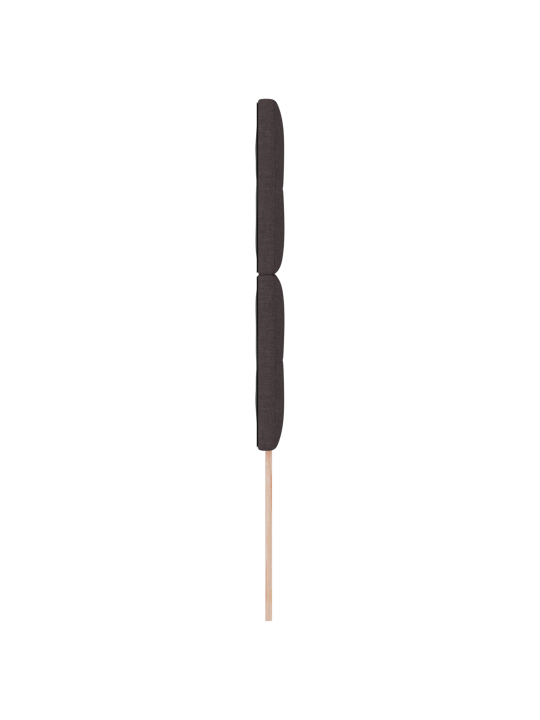 Čelo postele s knoflíkovým prošíváním tmavě hnědé 80 cm látka