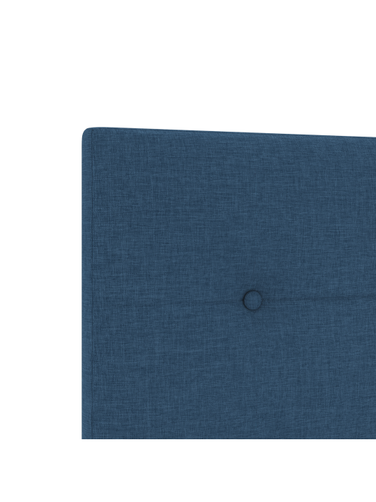 Čelo postele s knoflíkovým prošíváním modré 80 cm látka