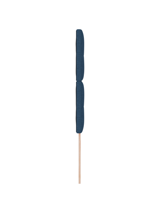 Čelo postele s knoflíkovým prošíváním modré 80 cm látka