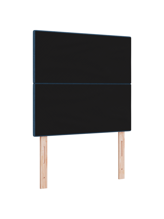 Čelo postele s knoflíkovým prošíváním modré 90 cm látka