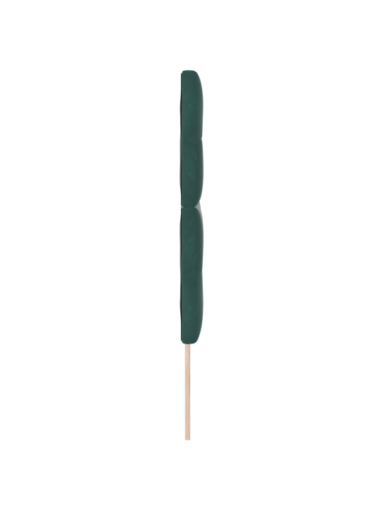 Čelo postele s knoflíkovým prošíváním tmavě zelené 140 cm samet