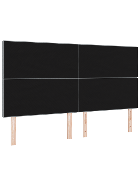 Čelo postele s knoflíkovým prošíváním světle šedé 180 cm tkanina