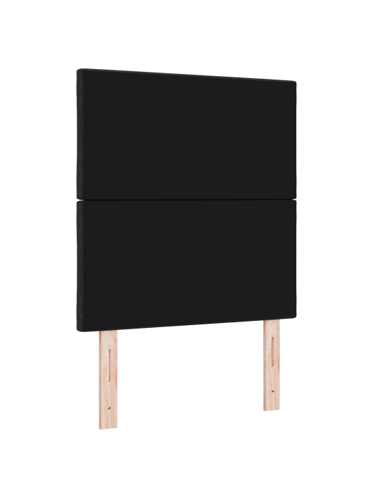 Čelo postele s diamantovými bloky černé 80 cm z látky