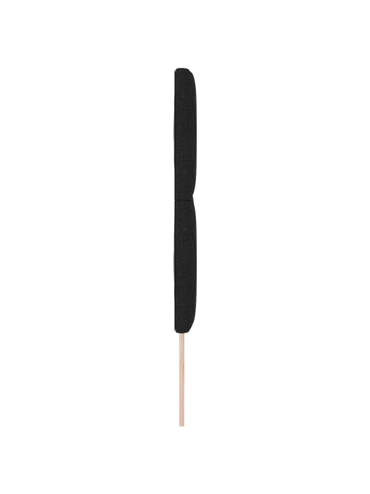 Čelo postele design diamantových bloků černé 140 cm čalouněné