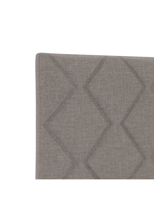 Čelo postele geometrický vzor taupe 180 cm látka