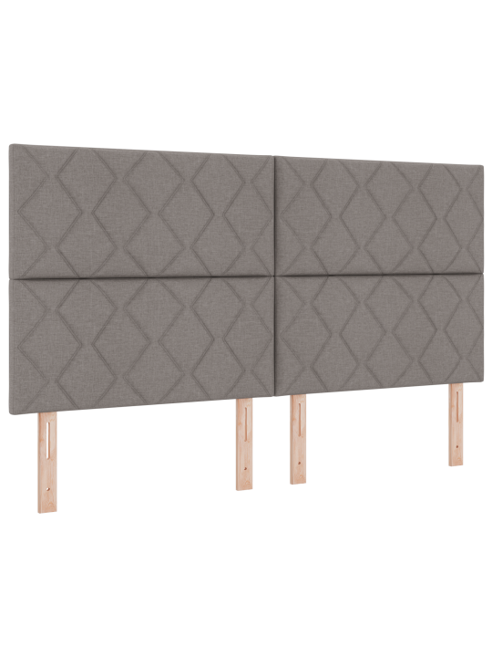 Čelo postele geometrický vzor taupe 180 cm látka