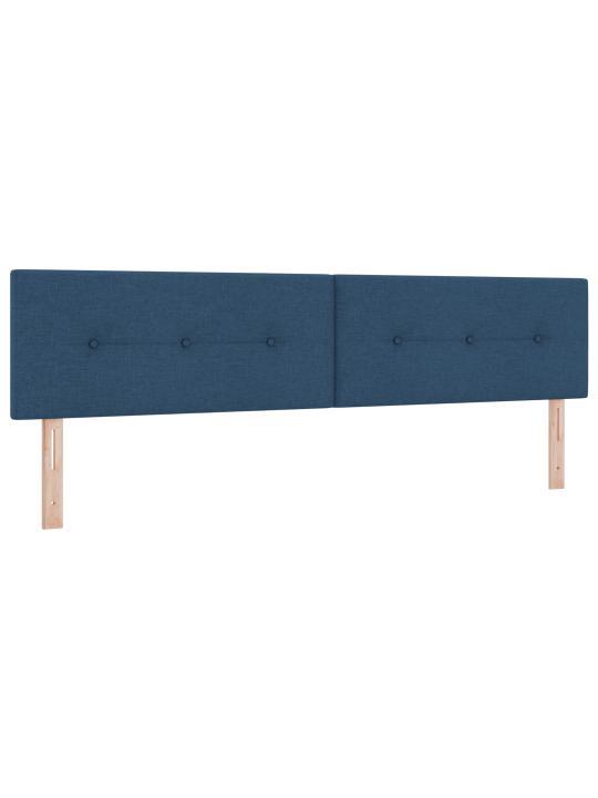 Výklopná postel s matrací modrá 200x200 cm z látky