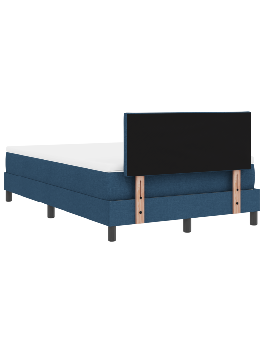 Box spring postel s matrací modrá 120x200 cm textil