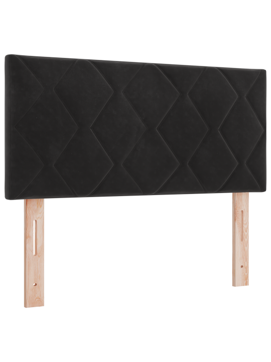 Box spring postel s matrací černá 120x200 cm samet